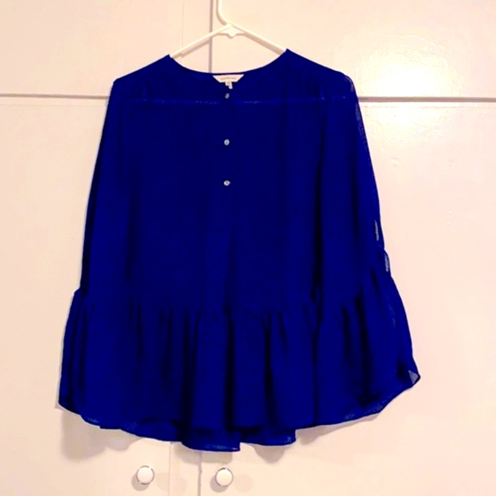 Max Studio navy blouse